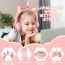 AXFEE Kinder-Kopfhörer, Bluetooth 5.0 mit Bass-Boost und LED-Licht, Over-Ear mit Katzenohren für Mädchen und Jungen