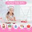 AXFEE Bluetooth-Kopfhörer Mit Katzenohren für Kinder, Bluetooth 5.3 Over-Ear Kopfhörer mit LED-Leuchten, Kabellos/Verkabelt, 99DB, Faltbarer Kinder-Kopfhörer für PC,Handy, Studium, Reisen(Weiß