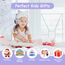 AXFEE Kinderkopfhörer Bluetooth, Katzenohr Over-Ear mit LED-Licht, Faltbar, Stereo, Kabellos mit Mikrofon, Micro SD/TF für Handy/Tablet/PC