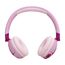 JBL Junior 320 BT, Kabellose On-Ear Bluetooth-Kopfhörer mit eingebautem Mikrofon für Kinder, 50 h Wiedergabe, JBL Safe Sound, geringer Lautstärke, einfacher Bedienung und Sticker-Set, Lila