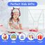 AXFEE Bluetooth-Kopfhörer Mit Katzenohren für Kinder, Bluetooth 5.3 Over-Ear Kopfhörer mit LED-Leuchten, Kabellos/Verkabelt, 99DB, Faltbarer Kinder-Kopfhörer für PC,Handy, Studium, Reisen(Schwarz