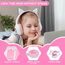 AXFEE Bluetooth-Kopfhörer Mit Katzenohren für Kinder, Bluetooth 5.3 Over-Ear Kopfhörer mit LED-Leuchten, Kabellos/Verkabelt, 99DB, Faltbarer Kinder-Kopfhörer für PC,Handy, Studium, Reisen(Weiß