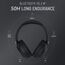 LORELEI B-C6 Kabellose Over-Ear-Kopfhörer, 50H Playtime Faltbare, leichte Bluetooth-Headsets, Tiefe Bässe, eingebautes Mikrofon, Ohrenschützer aus Memory-Schaumstoff, für Reisen(Space Black)