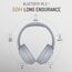 LORELEI B-C6 Kabellose Over-Ear-Kopfhörer, 50H Playtime Faltbare, leichte Bluetooth-Headsets, Tiefe Bässe, eingebautes Mikrofon, Ohrenschützer aus Memory-Schaumstoff, für Reisen(Smoke Gray)