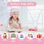 AXFEE Kopfhörer Kinder, Bluetooth-Kopfhörer Mit Katzenohren, Mädchen Katzenohr Over-Ear Mit LED-Licht, Faltbare Stereo Kabellose Kinderkopfhörer, Kinder-Kopfhörer für PC/Handy/iPad/Tablet-Rosa Weiß