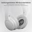 DOQAUS Kopfhörer Kabellos Bluetooth Bis zu 90 Std,Bluetooth Kopfhörer Over-Ear mit 3 EQ-Modi, HiFi Stereo, Eingebautes Mikrofon, Faltbares Wireless Headphones für Handys/iPad/Laptops/PC-Hellgrau