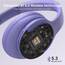 DOQAUS Kopfhörer Kabellos Bluetooth Bis zu 90 Std,Bluetooth Kopfhörer Over-Ear mit 3 EQ-Modi, HiFi Stereo, Eingebautes Mikrofon, Faltbares Wireless Headphones für Handys/iPad/Laptops/PC-Violett