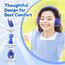 EarFun Bluetooth Kopfhörer Kinder, 85/94dB Lautstärkeregelung, HiFi Sound, HD-Mikrofon, 40 Std Akku, Faltbare, Einstellbar, Kopfhörer Kabellos Bluetooth Kinder für Schule/Reise/PC, Marineblau