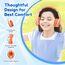 EarFun Bluetooth Kopfhörer Kinder, 85/94dB Lautstärkeregelung, HiFi Sound, HD-Mikrofon, 40 Std Akku, Faltbare, Einstellbar, Kopfhörer Kabellos Bluetooth Kinder für Schule/Reise/PC, Orange