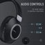 LORELEI B-C6 Kabellose Over-Ear-Kopfhörer, 50H Playtime Faltbare, leichte Bluetooth-Headsets, Tiefe Bässe, eingebautes Mikrofon, Ohrenschützer aus Memory-Schaumstoff, für Reisen(Space Black)