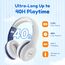 EarFun Bluetooth Kopfhörer Kinder, 85/94dB Lautstärkeregelung, HiFi Sound, HD-Mikrofon, 40 Std Akku, Faltbare, Einstellbar, Kopfhörer Kabellos Bluetooth Kinder für Schule/Reise/PC, Weiß