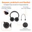 Amazon Basics kabellose Bluetooth 5.1-Over-Ear-Kopfhörer, 35 Stunden Spielzeit, leicht, verstellbar, für Reisen, Büro, Mobiltelefon, PC, schwarz