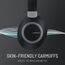 LORELEI B-C6 Kabellose Over-Ear-Kopfhörer, 50H Playtime Faltbare, leichte Bluetooth-Headsets, Tiefe Bässe, eingebautes Mikrofon, Ohrenschützer aus Memory-Schaumstoff, für Reisen(Space Black)