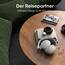 DOQAUS Kopfhörer Kabellos Bluetooth Bis zu 90 Std,Bluetooth Kopfhörer Over-Ear mit 3 EQ-Modi, HiFi Stereo, Eingebautes Mikrofon, Faltbares Wireless Headphones für Handys/iPad/Laptops/PC-Hellgrau