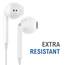 LUDOS Zenith Kopfhörer In Ear Kopfhörer mit Kabel und Mikrofon, 2-Jahre Garantie, In Ear Ohrhörer, 3,5 mm Klinkenstecker Earbuds, Satte Bässe Earphones, Headphones für iPhone, iPad, Samsung - Weiß