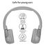 POGS Drahtloser Bluetooth Kinderkopfhörer | The Gecko 2 | Faltbarer robuster Kinderkopfhörer ab 3 Jahren | Lautstärkebegrenzung 85 dB | Mikrofon | On-Ear | Drahtlose Musik-Sharing-Funktion (rGrau)