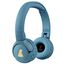 POGS Drahtloser Bluetooth Kinderkopfhörer | The Gecko 2 | Faltbarer robuster Kinderkopfhörer ab 3 Jahren | Lautstärkebegrenzung 70-85 dB | Mikrofon | On-Ear | Drahtlose Musik-Sharing-Funktion (rBlau)