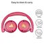 POGS Drahtloser Bluetooth Kinderkopfhörer | The Gecko 2 | Faltbarer robuster Kinderkopfhörer ab 3 Jahren | Lautstärkebegrenzung 85 dB | Mikrofon | On-Ear | Drahtlose Musik-Sharing-Funktion (rRosa)