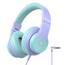 iClever Kinder Kopfhörer, Kinderkopfhörer mit Kabel 85dBA Sichere Lautstärke, HS19S Stereo-Sound Over Ear Kopfhörer für Kinder, Hi-Fi Klang, 3,5 mm kabelgebundene, Faltbare Kopfhörer für iPad/Computer