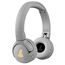 POGS Drahtloser Bluetooth Kinderkopfhörer | The Gecko 2 | Faltbarer robuster Kinderkopfhörer ab 3 Jahren | Lautstärkebegrenzung 85 dB | Mikrofon | On-Ear | Drahtlose Musik-Sharing-Funktion (rGrau)
