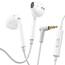 LUDOS Zenith Kopfhörer In Ear Kopfhörer mit Kabel und Mikrofon, 2-Jahre Garantie, In Ear Ohrhörer, 3,5 mm Klinkenstecker Earbuds, Satte Bässe Earphones, Headphones für iPhone, iPad, Samsung - Weiß