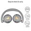 POGS Drahtloser Bluetooth Kinderkopfhörer | The Gecko 2 | Faltbarer robuster Kinderkopfhörer ab 3 Jahren | Lautstärkebegrenzung 85 dB | Mikrofon | On-Ear | Drahtlose Musik-Sharing-Funktion (rGrau)