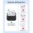 ESR für Airpods Pro 2 Hülle (2023/2022/2019), kompatibel mit AirPods Pro 2./1. Generation, MagSafe Ready, Magnetischer Deckel, USB-C/Lightning Kabel, Hybrid Sturzschutz, Schwarz