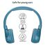 POGS Drahtloser Bluetooth Kinderkopfhörer | The Gecko 2 | Faltbarer robuster Kinderkopfhörer ab 3 Jahren | Lautstärkebegrenzung 70-85 dB | Mikrofon | On-Ear | Drahtlose Musik-Sharing-Funktion (rBlau)