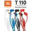 JBL T110 Pure Bass In-Ear-Kopfhörer, Blau