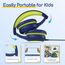 EarFun Kinder Kopfhörer, Kopfhörer Kinder mit Kabel, 85/94dB Lautstärkenbegrenzer, faltbar, verstellbar, Stereo Sound, HD-Mikrofon, Audio-Sharing, Over-Ear Kinderkopfhörer für Schule/Tablet/Reisen