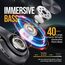 TuneFlux Bluetooth Kopfhörer Over Ear, 80 Std Akkulaufzeit, Kabellos Bluetooth Kopfhörer mit 3 EQ-Modi, HiFi-Stereo, Eingebautes Mikrofon, Faltbares Wireless Kopfhörer (Metallic)
