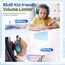 EarFun Kinder Kopfhörer, Kopfhörer Kinder mit Kabel, 85dB Lautstärkenbegrenzer, faltbar, verstellbar, Stereo Sound, HD-Mikrofon, Audio-Sharing, Over-Ear Kinderkopfhörer für Schule/Tablet/Reisen