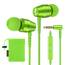 LUDOS OMNITONE Kopfhörer In Ear Kopfhörer mit Kabel und Mikrofon, 5 Jahre Garantie, In Ear Ohrhörer, 3,5 mm Klinkenstecker Earbuds, Satte Bässe Earphones, Headphones für iPhone, iPad, Samsung - Grün