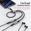 MOSWAG Audio Y Splitter Kabel, Aux Splitter Adapter 1 in 2 out, 3,5mm Stecker auf 2 Buchse Kopfhörer Adapter für Samsung, Smartphone, Kopfhörer, Lautsprecher, PS4, Switch, Tablets, PC