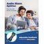 iClever Kinder Kopfhörer mit Sharing Splitter [2 Pack]- 85dBA Safe Volume Limited - HS22 Kopfhörer für Kinder mit Kabel, Tangle-Free Faltbar Stereo Kopfhörer für Schule/Tablet/Reisen, Blau&Schwarz