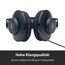 AKG K52 Geschlossener Hochleistungs-Monitoring-Studiokopfhörer, kabelgebunden, leichtes Design, 3,5-mm- und 1/4-Zoll-Adapter, 3 m Kabel - Schwarz