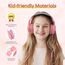 EarFun Kinder Kopfhörer, Kopfhörer Kinder mit Kabel, 85/94dB Lautstärkenbegrenzer, faltbar, verstellbar, Stereo Sound, HD-Mikrofon, Audio-Sharing, Over-Ear Kinderkopfhörer für Schule/Tablet/Reisen