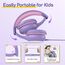 EarFun Kinder Kopfhörer, Kopfhörer Kinder mit Kabel, 85/94dB Lautstärkenbegrenzer, faltbar, verstellbar, Stereo Sound, HD-Mikrofon, Audio-Sharing, Over-Ear Kinderkopfhörer für Schule/Tablet/Reisen