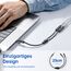 Syncwire Audio Y Splitter Kabel - 23cm- 3,5mm Male auf 2X Female Nylon Kopfhörer Doppelstecker für Apple, Samsung, Smartphone, Kopfhörer, Lautsprecher, Mikrofon & Mehr - Schwarz