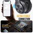 TuneFlux Bluetooth Kopfhörer Over Ear, 80 Std Akkulaufzeit, Kabellos Bluetooth Kopfhörer mit 3 EQ-Modi, HiFi-Stereo, Eingebautes Mikrofon, Faltbares Wireless Kopfhörer (Metallic)