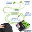 LUDOS OMNITONE Kopfhörer In Ear Kopfhörer mit Kabel und Mikrofon, 5 Jahre Garantie, In Ear Ohrhörer, 3,5 mm Klinkenstecker Earbuds, Satte Bässe Earphones, Headphones für iPhone, iPad, Samsung - Grün