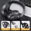 TuneFlux Bluetooth Kopfhörer Over Ear, 80 Std Akkulaufzeit, Kabellos Bluetooth Kopfhörer mit 3 EQ-Modi, HiFi-Stereo, Eingebautes Mikrofon, Faltbares Wireless Kopfhörer (Metallic)