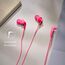Panasonic RP-HJE125-P In-Ohr-Kopfhörer - Drei Paar Pass-Stücke, 10-24.000 Hz, 1,1 m Kabel, rosa