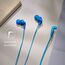 Panasonic RP-HJE125E-A ErgoFit Kabelgebundene Ohrkanalhörer, In-Ear Kopfhörer mit individueller Passform, 1,1 m langes Kabel, 3,5-mm-Klinkenstecker, Blaue
