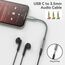 USB-C-auf-Aux-Audio-Dongle-Kabel, Typ C auf 3,5-mm-Buchse, Kopfhöreranschluss-Adapter für iPhone 16 Pro Max/16 Pro, 15 Pro Max/15 Pro/15 Plus, Samsung Galaxy S23/S22/S21 Ultra, Pixel, iPad Pro