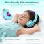 IMYB Kinder kopfhörer, Kopfhörer für Kinder mit Kabel, faltbar, Stereo Sound, Sichere Lautstärkebegrenzung, 3,5 mm Jack, Over Ear Kinderkopfhörer für Schule, Junge, Mädchen, Tablet, PC, Grün