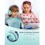 Nabevi Kopfhörer Kinder, Kinder Kopfhörer mit Kabel, 85/94dB Lautstärkegrenze, HD-Stereoton, Sharing-Funktion, Faltbare Over-Ear Kinderkopfhörer mit Mikrofon für Schule/Reise/Tablet/iPad/Kindle, Grün