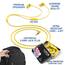 LUDOS OMNITONE Kopfhörer In Ear Kopfhörer mit Kabel und Mikrofon, 5 Jahre Garantie, In Ear Ohrhörer, 3,5 mm Klinkenstecker Earbuds, Satte Bässe Earphones, Headphones für iPhone, iPad - Gelb
