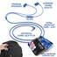 LUDOS OMNITONE Kopfhörer In Ear Kopfhörer mit Kabel und Mikrofon, 5 Jahre Garantie, In Ear Ohrhörer, 3,5 mm Klinkenstecker Earbuds, Satte Bässe Earphones, Headphones für iPhone, iPad, Samsung - Blau