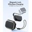 ESR für Airpods Pro 2 Hülle (2023/2022/2019), kompatibel mit AirPods Pro 2./1. Generation, MagSafe Ready, Magnetischer Deckel, USB-C/Lightning Kabel, Hybrid Sturzschutz, Titan